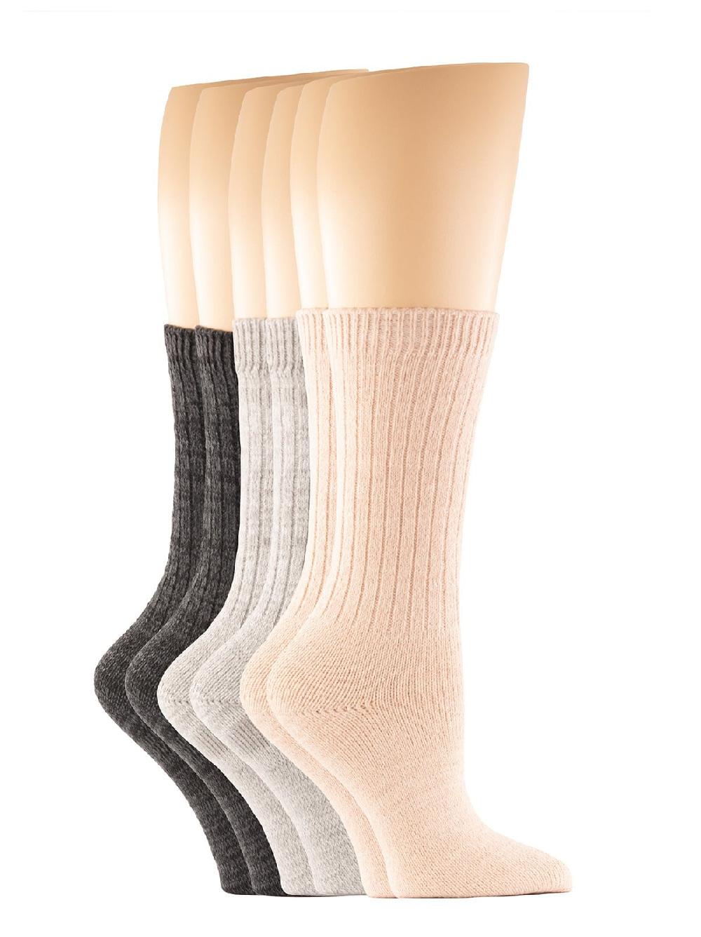 Felina Ribbed Crew Socks 3-Pack