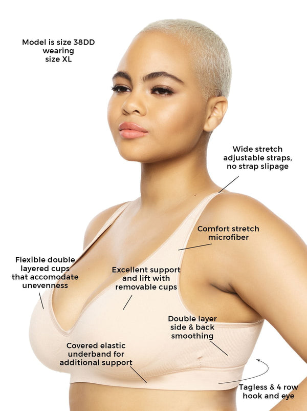 Felina Seamless Wireless Bra 2-Pack