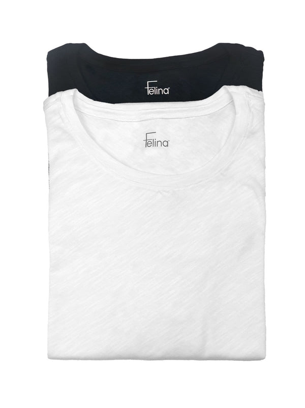 felina Slub Jersey Crew Neck T-Shirt 2-Pack