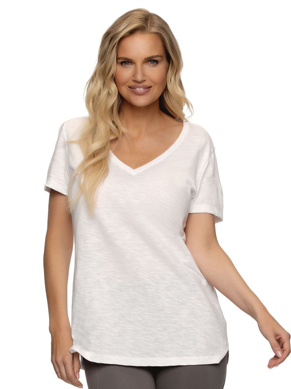 felina Slub Jersey V-Neck T-Shirt