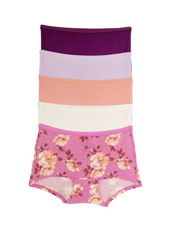 felina So Smooth Modal Midrise Boyshort 5-Pack