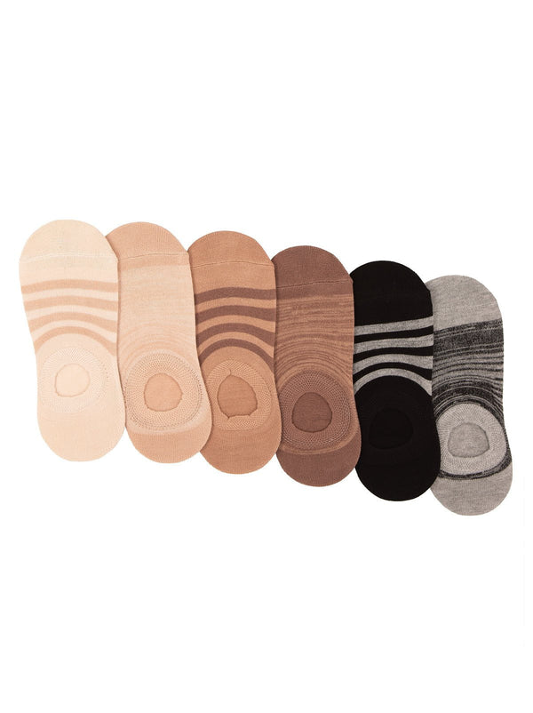 felina Super No Show Socks 6-Pack