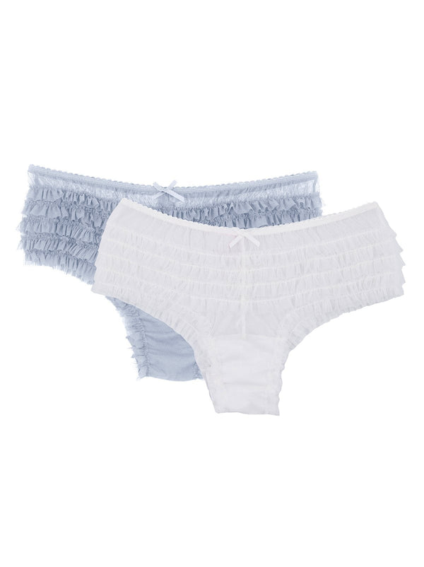 felina Veil Mesh Ruffle Panty 2-Pack