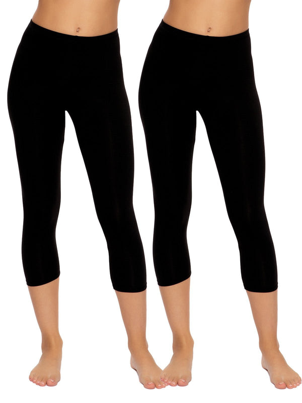 felina Velvety Soft Capri Legging 2-Pack