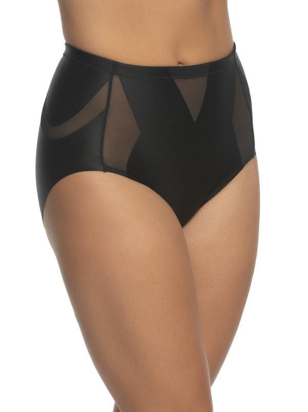 felina Uplifted Satin & Mesh Body-Mapped Shaper Brief