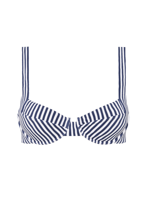 fella Casanova Top Navy Stripe