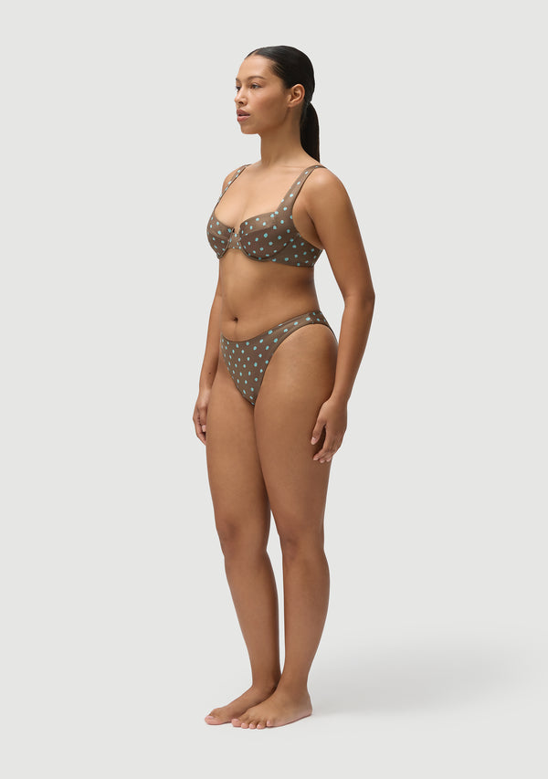 Fella Casanova Top Polka Blue