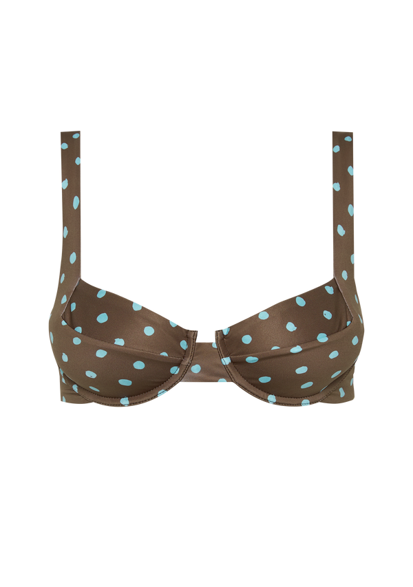 fella Casanova Top Polka Blue