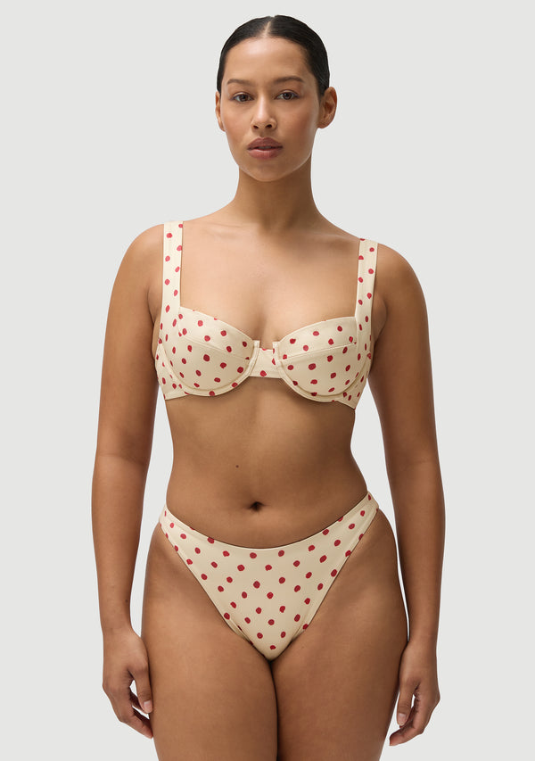 Fella Casanova Top Polka Red