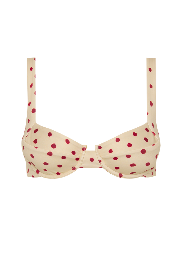 fella Casanova Top Polka Red