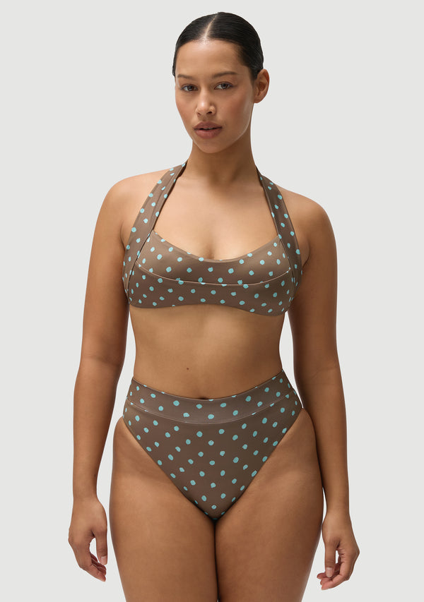 Fella Mikey Top Polka Blue