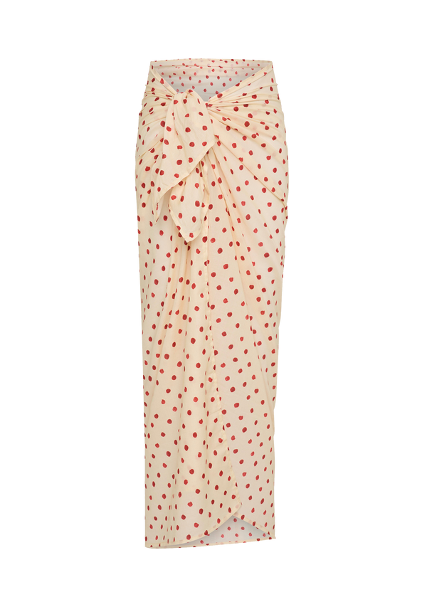 fella Pareo Sarong Polka Red