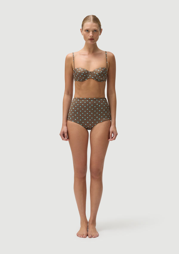 Fella Rodney Top Polka Blue