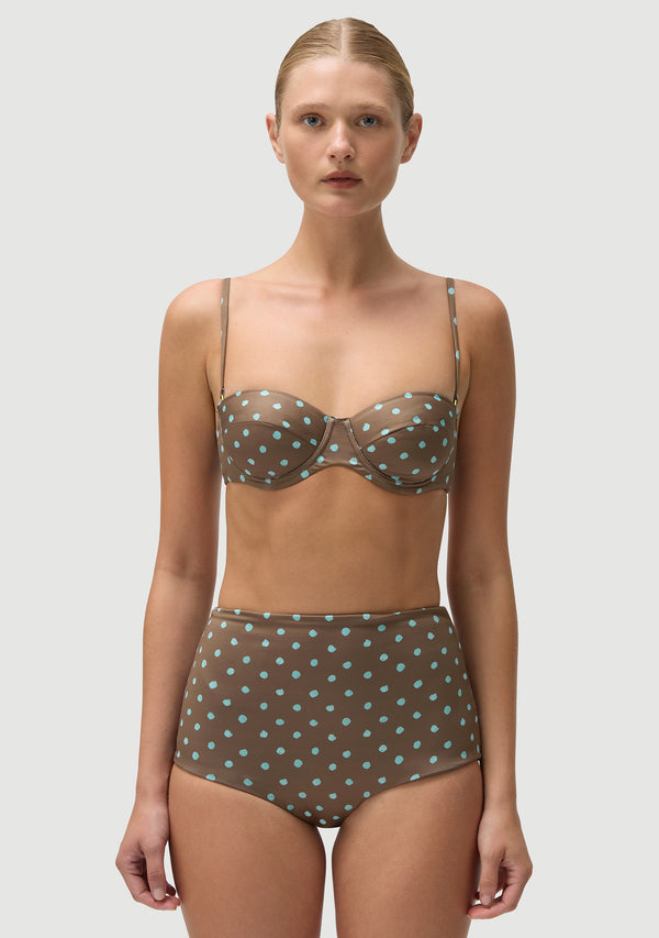 Fella Rodney Top Polka Blue