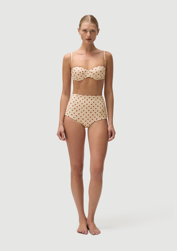 Fella Rodney Top Polka Red