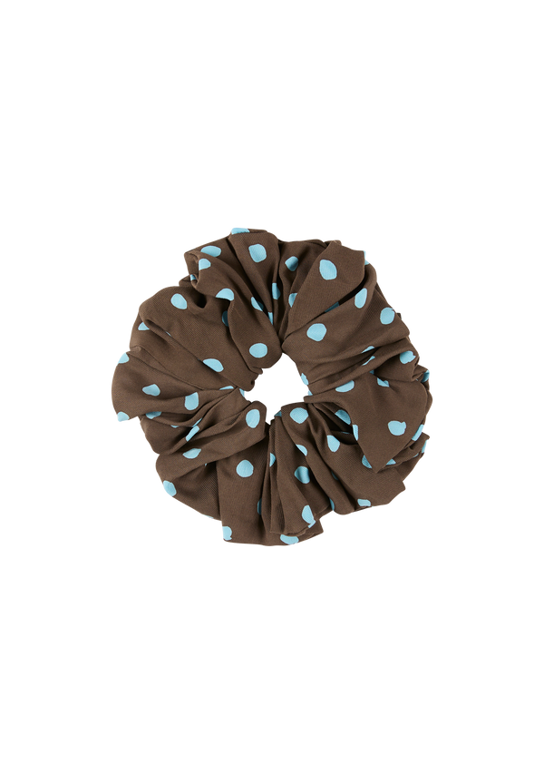 fella Scrunchie Polka Blue