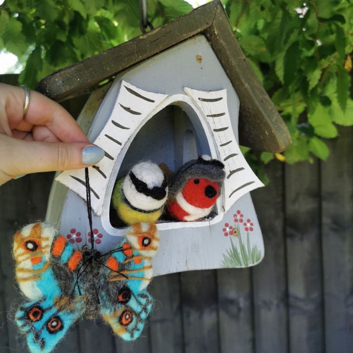 Felt So Good Bella The Blue Tit Biodegradable Easter Hanging Decoration