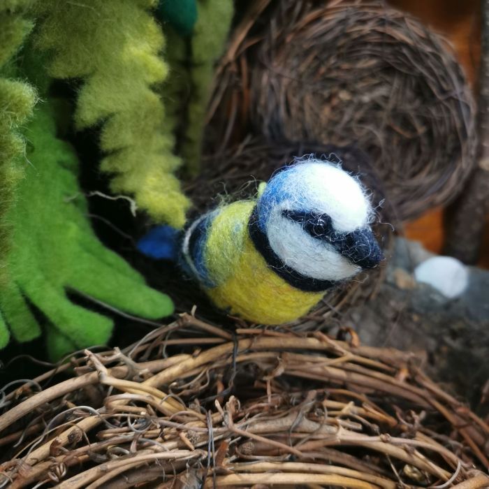 Felt So Good Bella The Blue Tit Biodegradable Easter Hanging Decoration