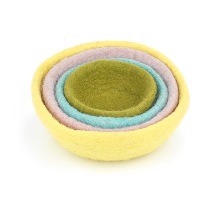 Felt So Good Handmade Felt Easter Trinket Dish Set