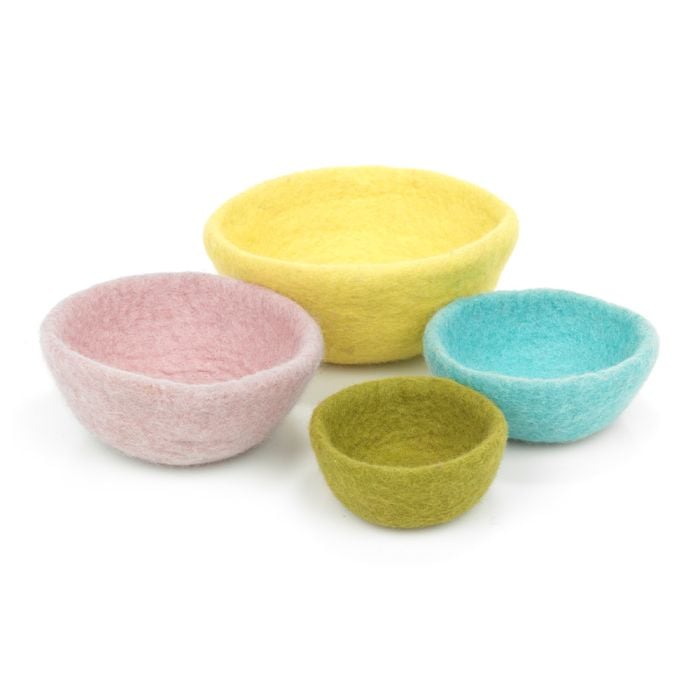 felt so good Handmade Felt Easter Trinket Dish Set