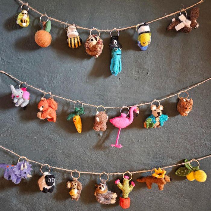 Felt So Good Handmade Felt Sausage Dog Keyring