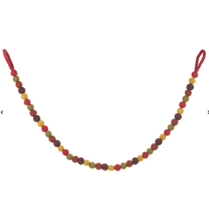 Felt So Good Handmade Biodegradable Felt Autumnal Bubble Garland Home Decoration