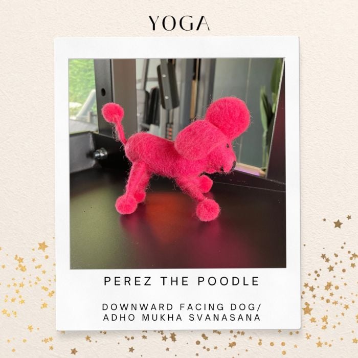Felt So Good Handmade Biodegradable Felt Hanging Perez The Poodle Dog Decoration