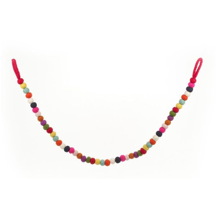 Felt So Good Handmade Biodegradable Felt Multi-Coloured Bubble Garland Home Decoration