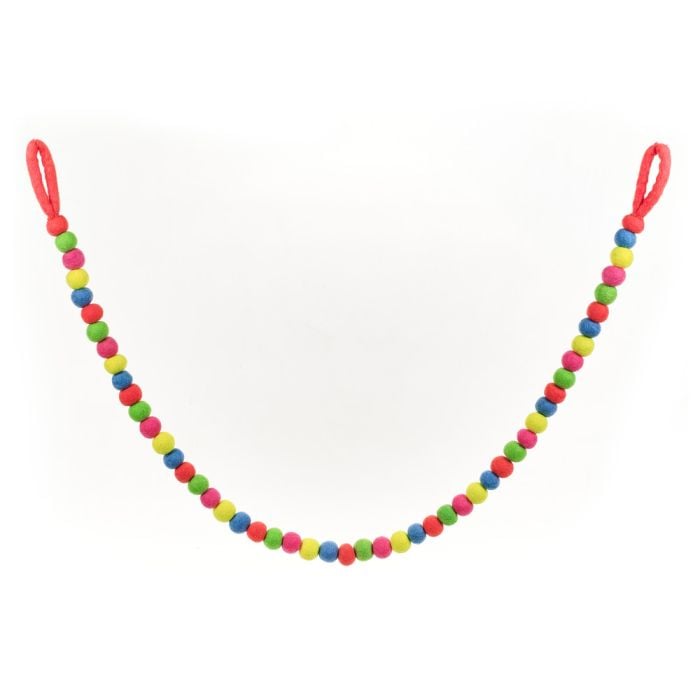 Felt So Good Handmade Biodegradable Felt Neon Bubble Garland Home Decoration