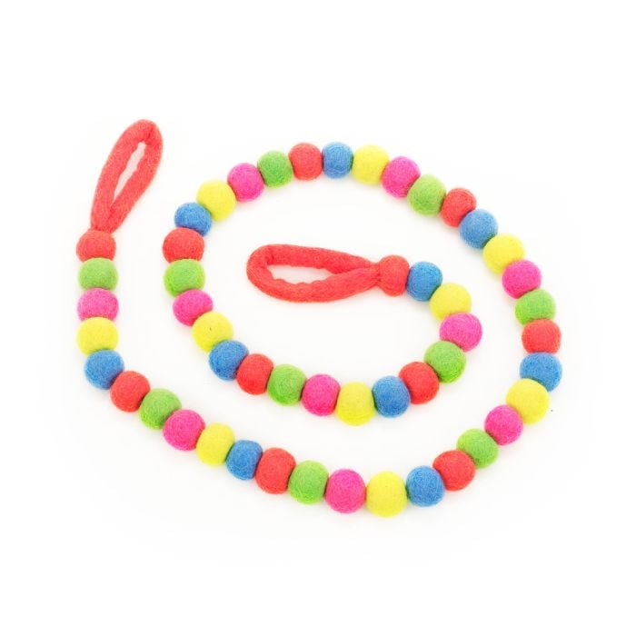 felt so good Handmade Biodegradable Felt Neon Bubble Garland Home Decoration