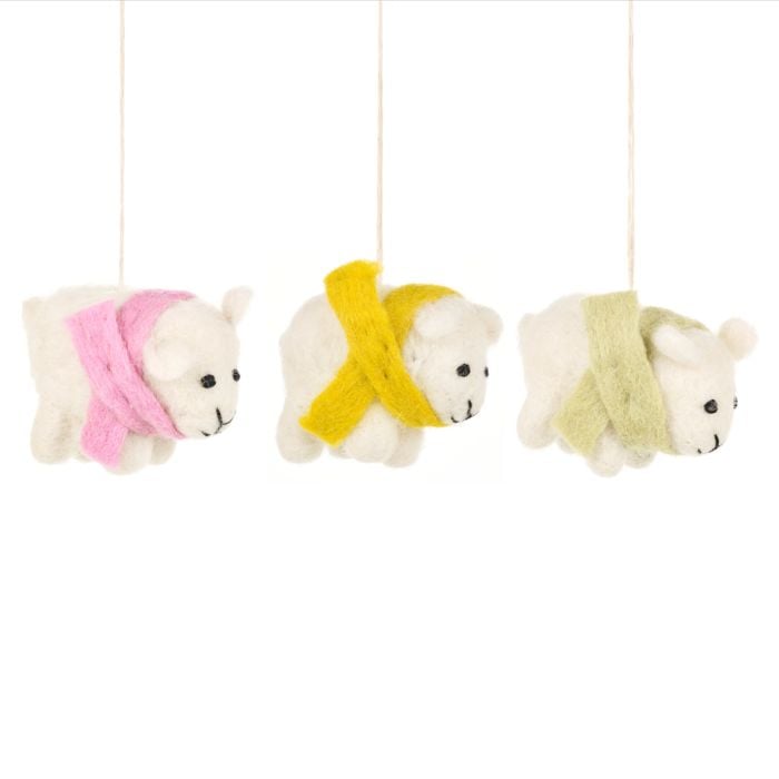 felt so good Handmade Cosy Lamb Needle Felt Easter Decoration