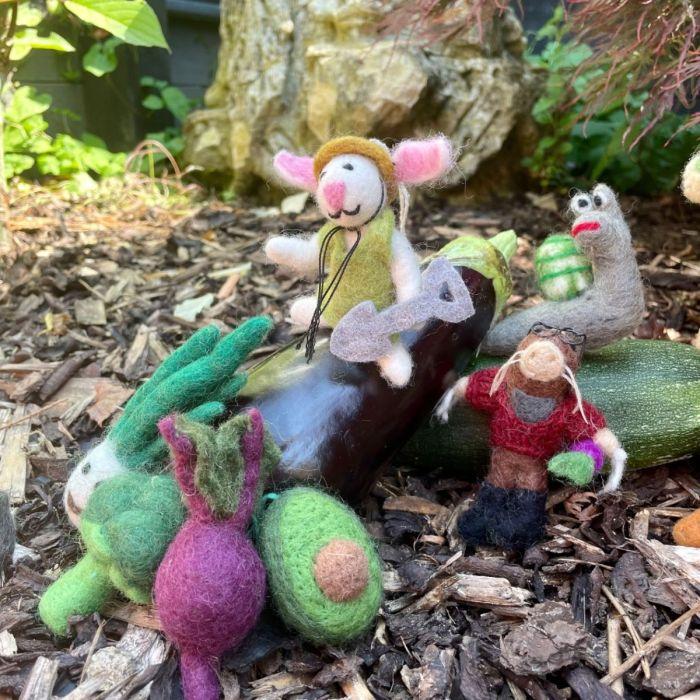 Felt So Good Handmade Felt Arthur The Mole Hanging Decoration