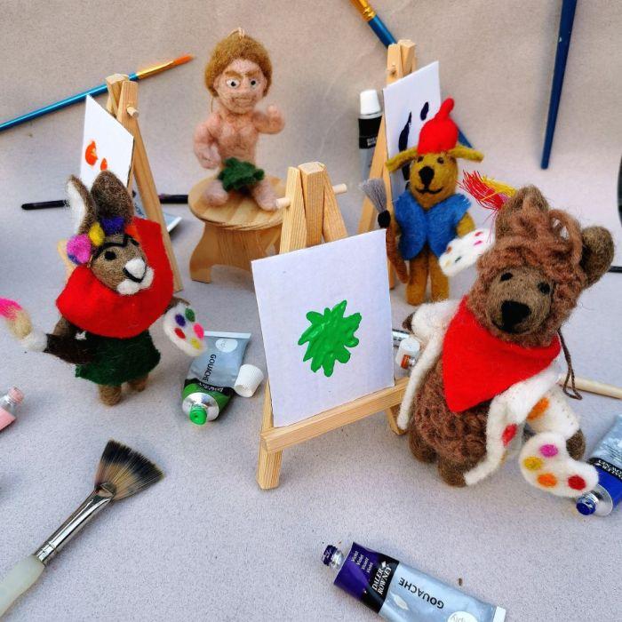 Felt So Good Handmade Felt Artist Alpaca Hanging Decoration