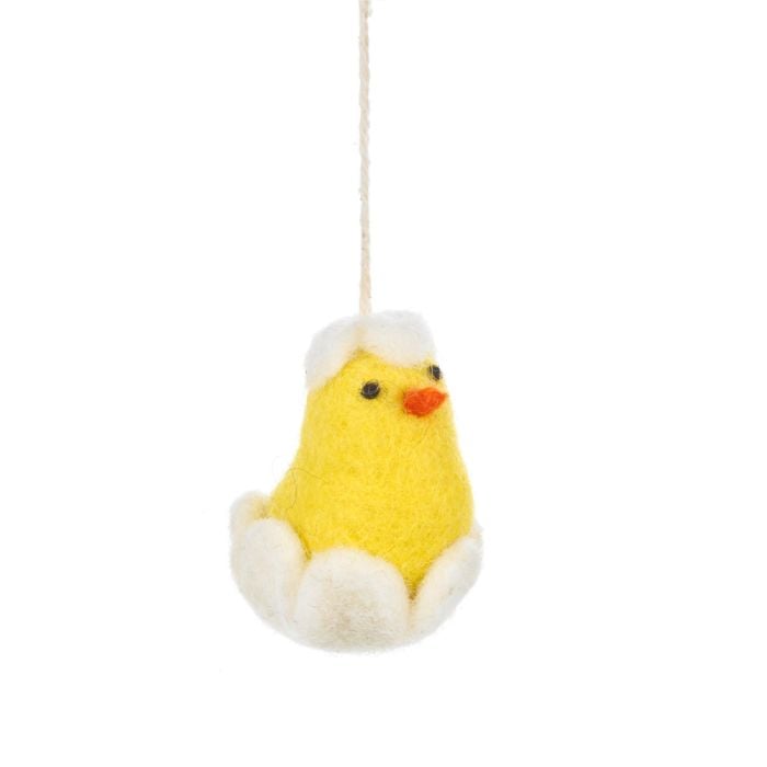 felt so good Handmade Felt Baby Chicklet Hanging Easter Decoration