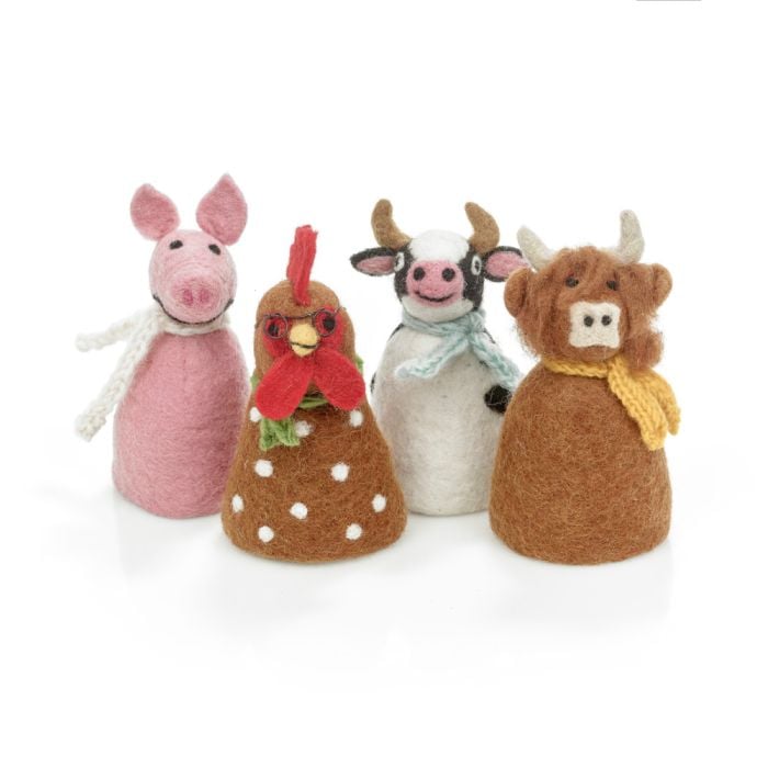 felt so good Handmade Felt Barnyard Buddies Egg Cosy Easter Farmyard Decoration