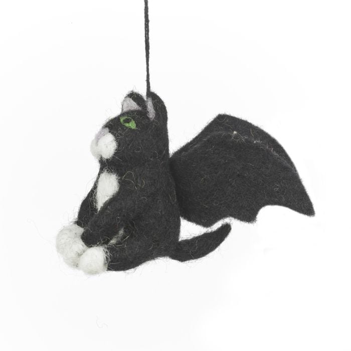 Felt So Good Handmade Felt Batty Catty Hanging Felt Halloween Decoration