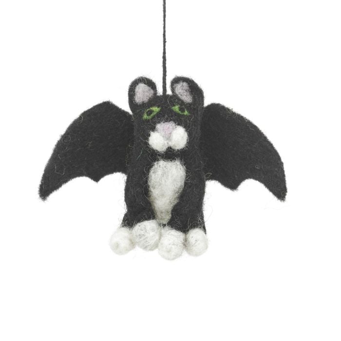 felt so good Handmade Felt Batty Catty Hanging Felt Halloween Decoration felt so good Handmade Felt Batty Catty Hanging Felt Halloween Decoration