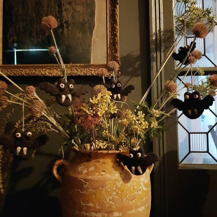 Felt So Good Handmade Felt Batty Halloween Hanging Decoration