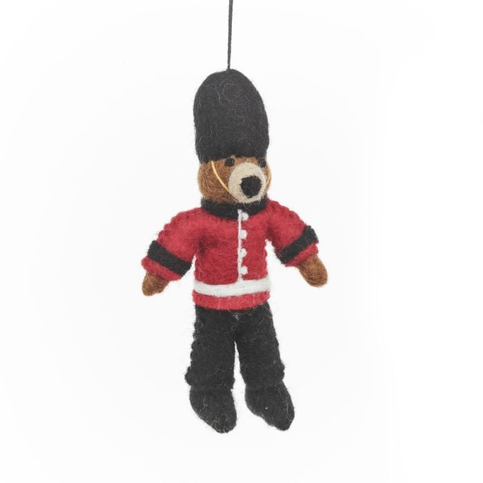 felt so good Handmade Felt Beefeater Bear London Souvenier Decoration