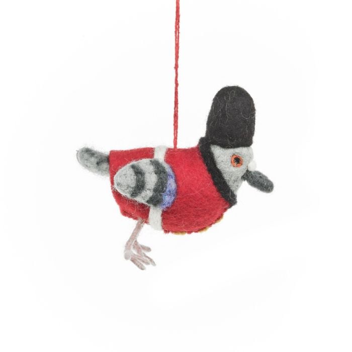 Felt So Good Handmade Felt Beefeater Pigeon London Souvenier Decoration
