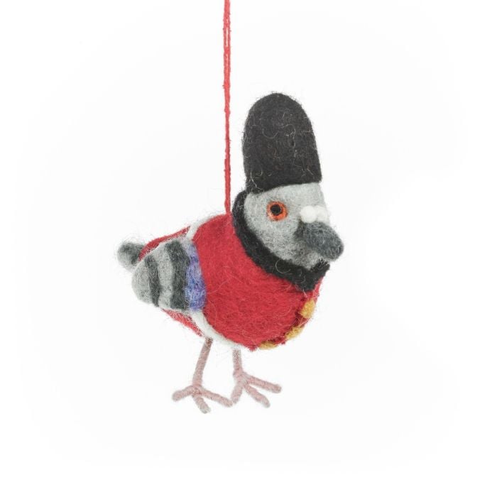 felt so good Handmade Felt Beefeater Pigeon London Souvenier Decoration