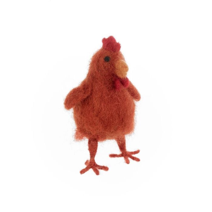 felt so good Handmade Felt Belinda the Hen Hanging Chicken Decoration