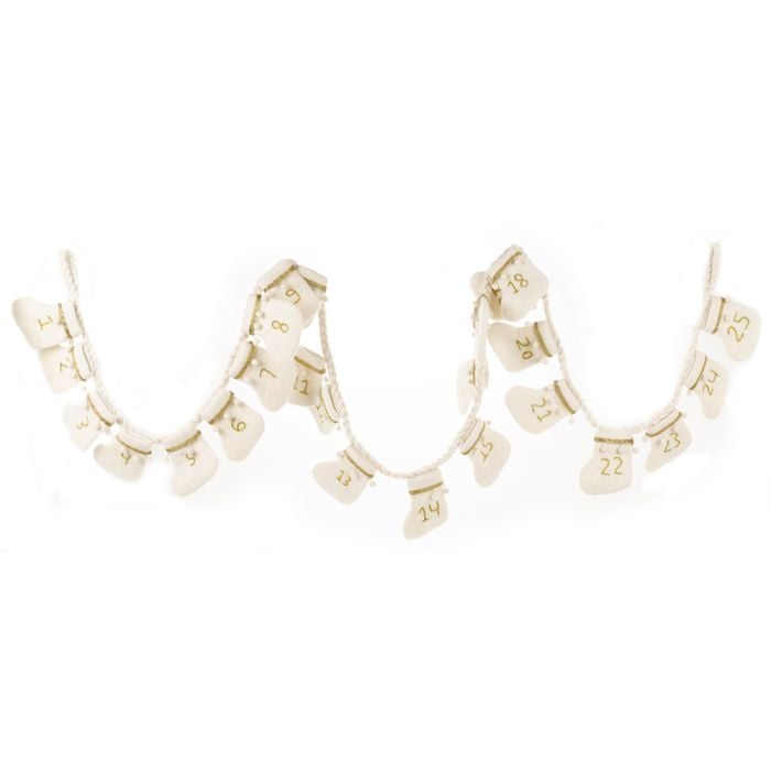 Felt So Good Handmade Felt Biodegradable Christmas Advent Calendar Garland