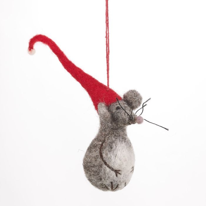 Felt So Good Handmade Felt Biodegradable Christmas Little Fella Hanging Decoration