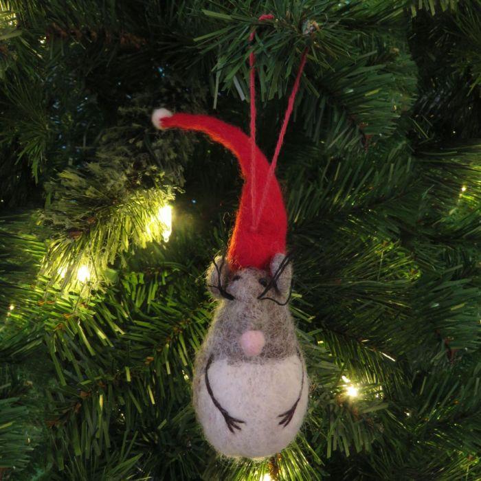 Felt So Good Handmade Felt Biodegradable Christmas Little Fella Hanging Decoration
