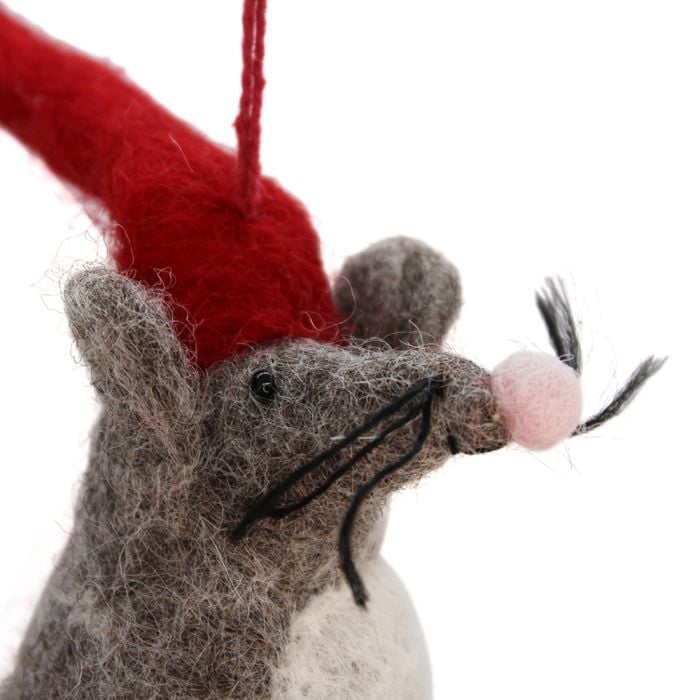 felt so good Handmade Felt Biodegradable Christmas Little Fella Hanging Decoration
