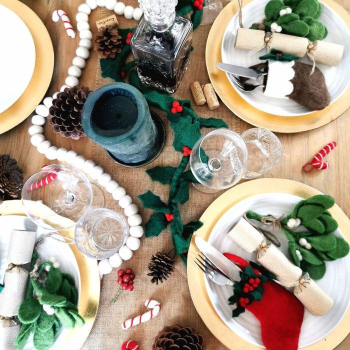 Felt So Good Handmade Felt Biodegradable Mistletoe Sprig Christmas Hanging Decoration