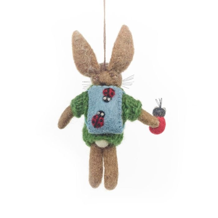 Felt So Good Handmade Felt Bobby Ladybird Hare Decoration