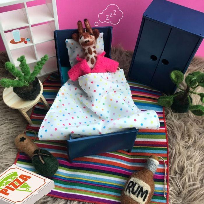 Felt So Good Handmade Felt Bottle Of Rum Hanging Decoration