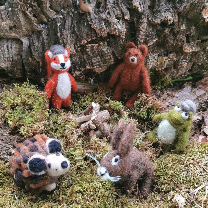 Felt So Good Handmade Felt Brown Hedgehog Hanging Biodegradable Decoration